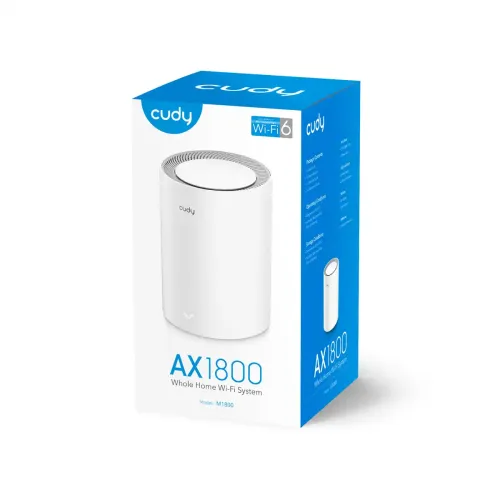 Cudy M1800 AX1800 Whole Home Mesh WiFi Router (1 Pack)