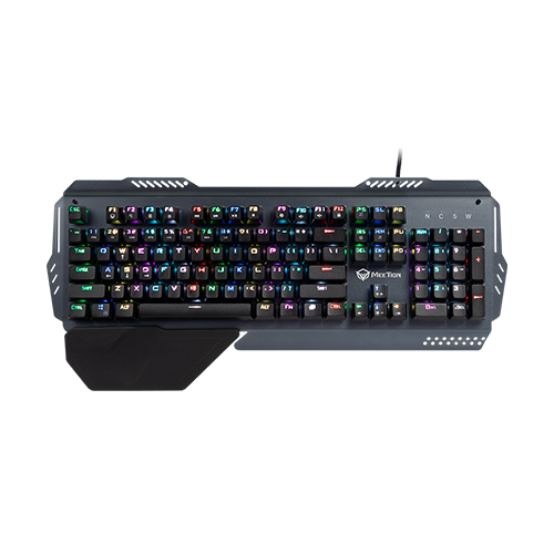 MeeTion MT-MK20 Full Key Anti-Ghosting Metal Mechanical Gaming Keyboard (Grey)