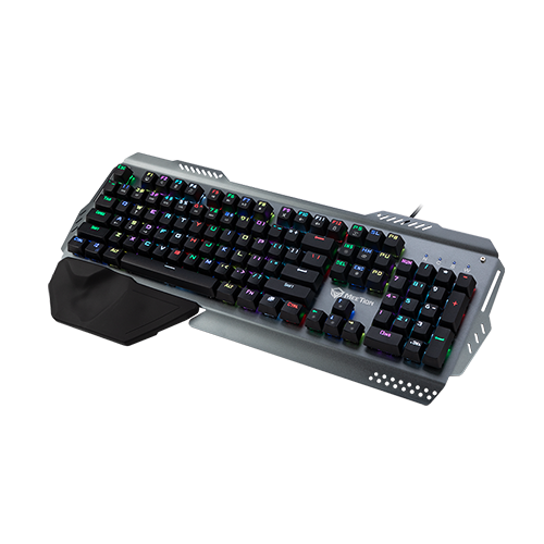 MeeTion MT-MK20 Full Key Anti-Ghosting Metal Mechanical Gaming Keyboard (Grey)