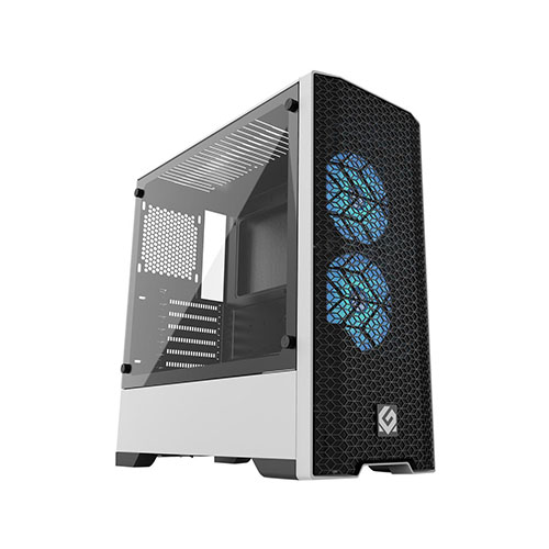 Metallic Gear Neo Air ATX Mid Tower RGB Gaming Case (White)