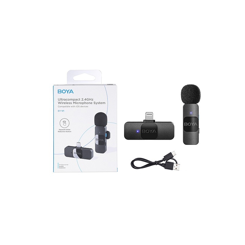 BOYA BY-V1 ULTRA COMPACT 2.4GHZ WIRELESS MICROPHONE