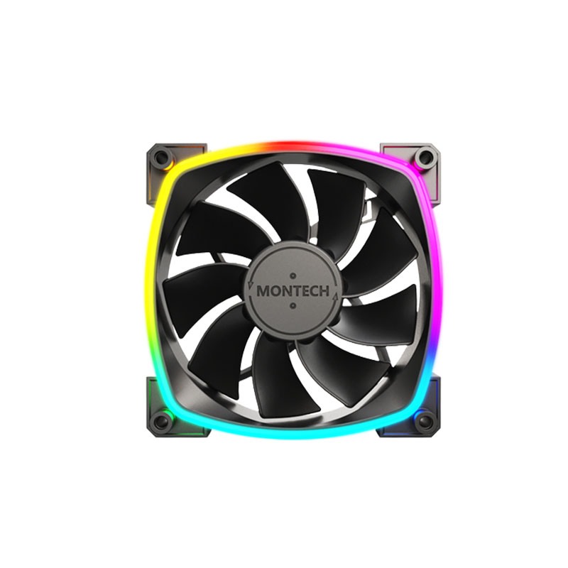 Montech RX120 PWM 120mm ARGB Case Fan (Black)