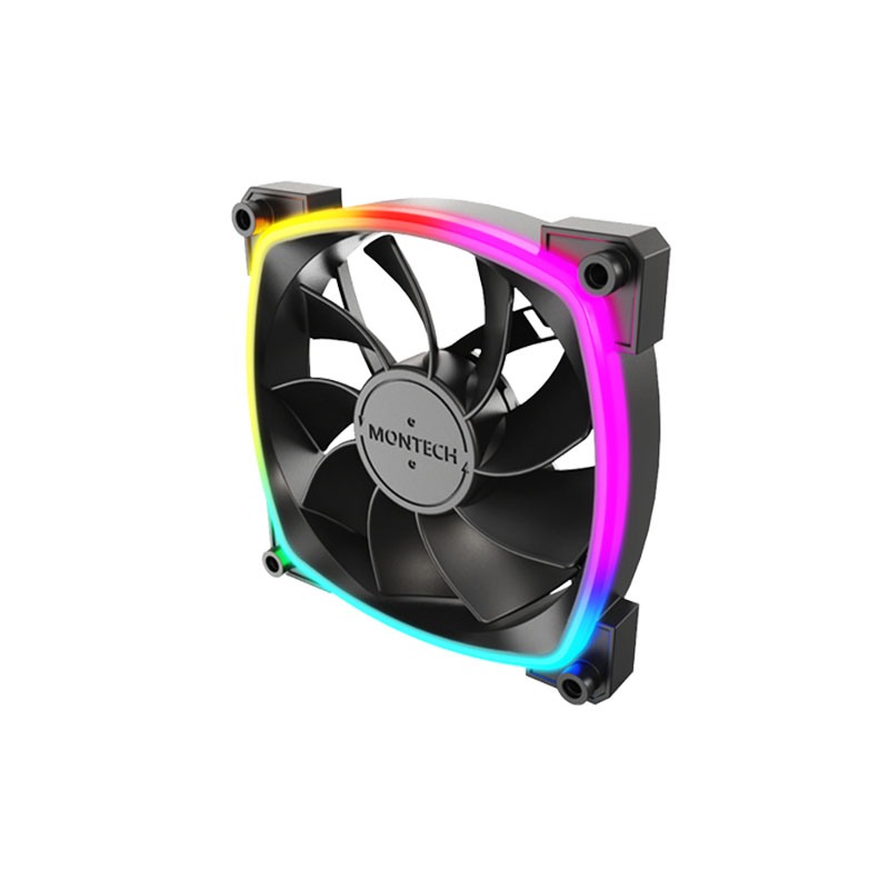 Montech RX120 PWM 120mm ARGB Case Fan (Black)