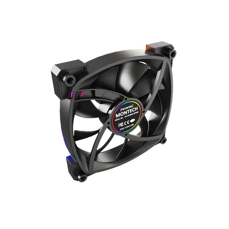 Montech RX120 PWM 120mm ARGB Case Fan (Black)