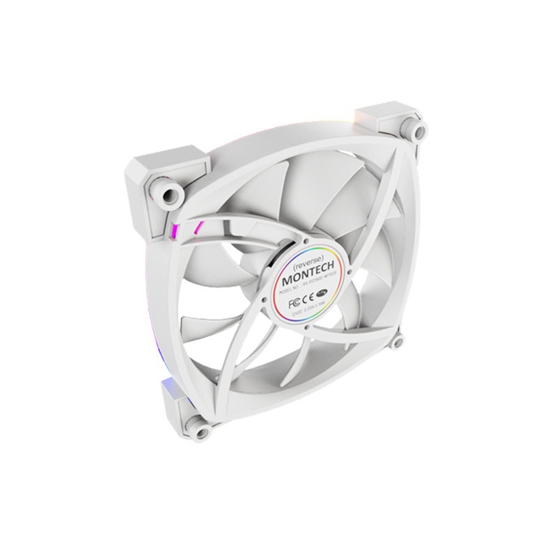 Montech RX120 PWM 120mm ARGB Case Fan (White)