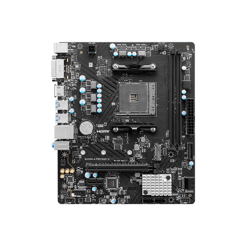 MSI B450M-A PRO MAX II AMD AM4 DDR4 MICRO ATX MOTHERBOARD