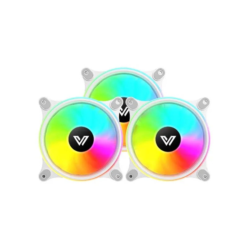 Value-top Cr10-1298argb White 3pcs Ring Light Argb Fan Kit