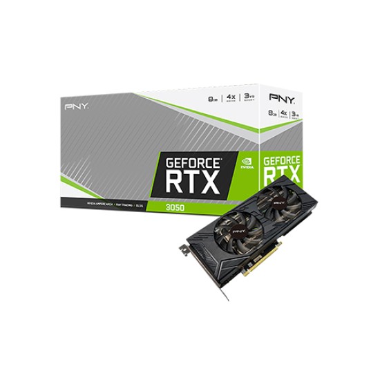 PNY GeForce RTX 3050 8GB UPRISING Dual Fan GDDR6 Graphics Card