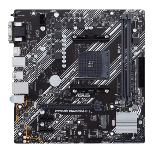 Asus PRIME B450M-K II DDR4 AMD AM4 micro ATX Motherboard