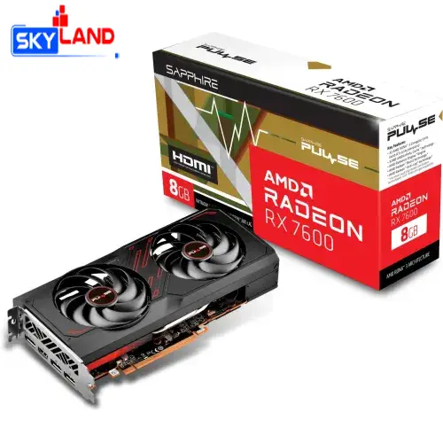 Sapphire PULSE AMD Radeon RX 7600 8GB GDDR6 Graphics Card