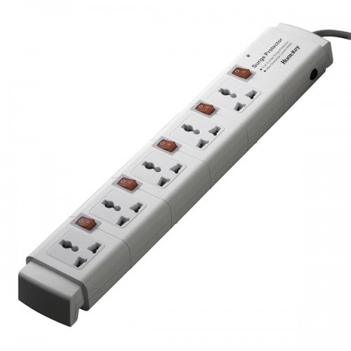 Huntkey PZC504 5 Ports 3 Line Surge Protection Power Strip