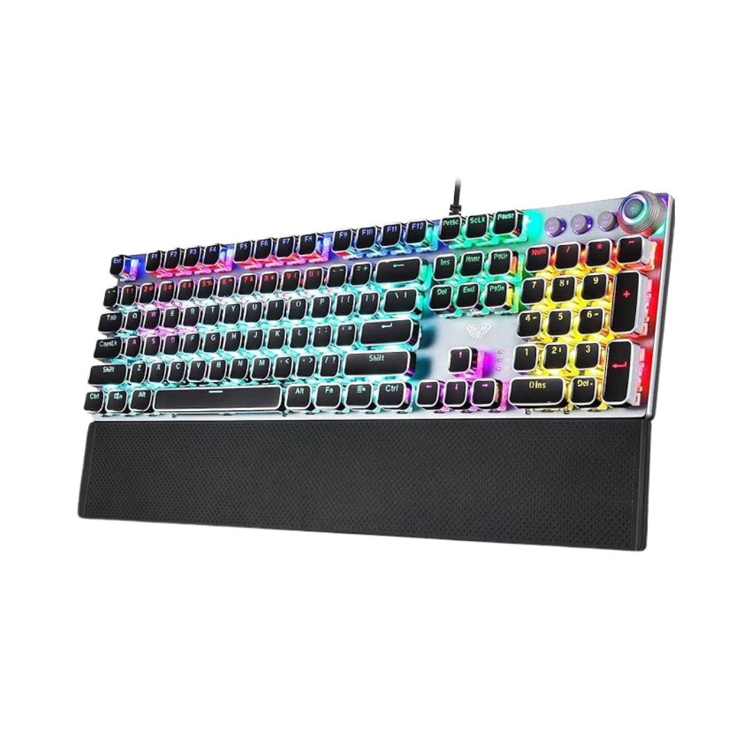 AULA F2088 Wired Mechanical Multi-Functional Gaming Keyboard