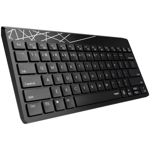 Rapoo K800 2.4G Wireless Low-Profile Compact Keyboard (Black)