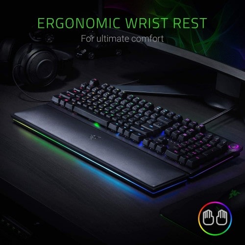 Razer Huntsman Elite Opto-Mechanical Switch Gaming Keyboard - Purple Switch